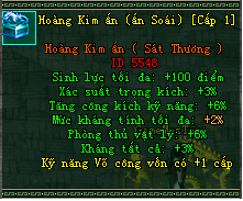 Hoàng Kim Ấn Cấp 1