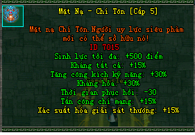 Mặt Nạ Cấp 5